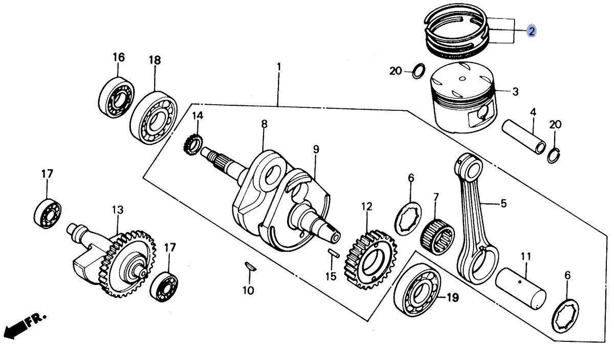 Honda OEM part 13011-HA5-305