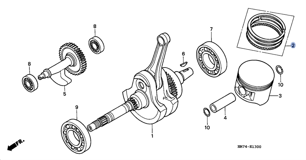 Honda OEM part 13011-HM7-003