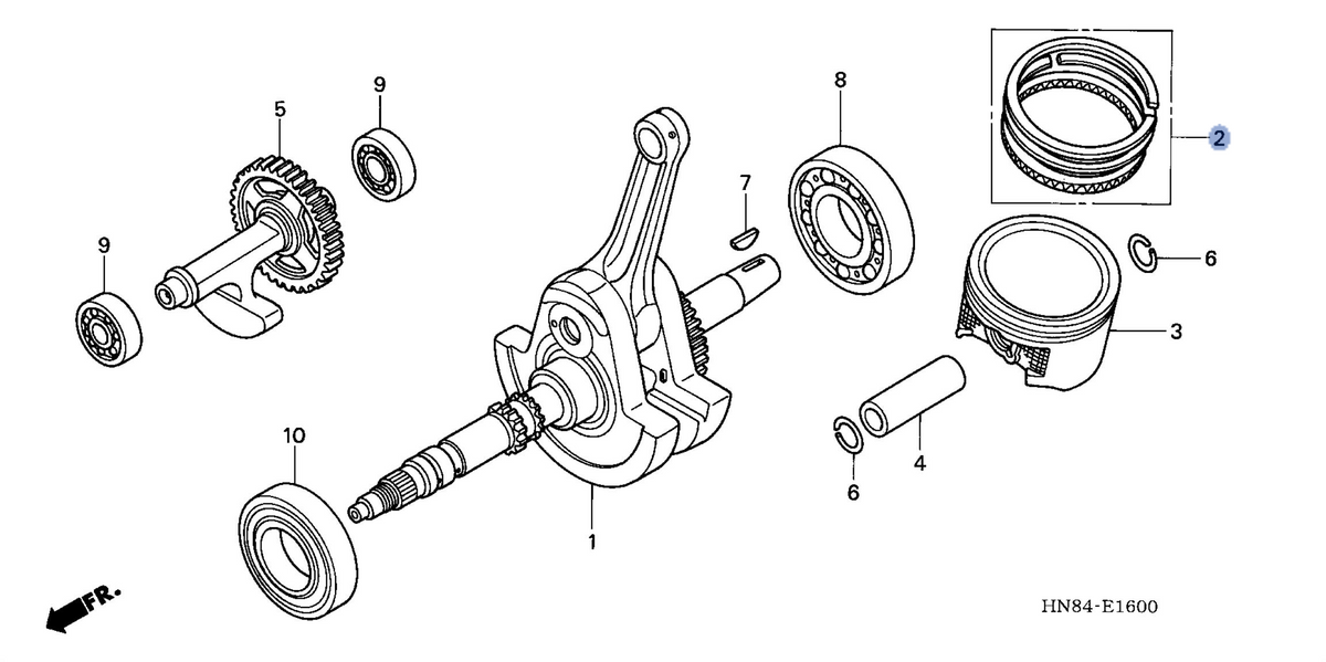 Honda OEM part 13011-HN8-000