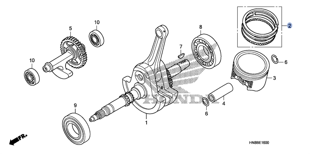 Honda OEM part 13011-HN8-A61