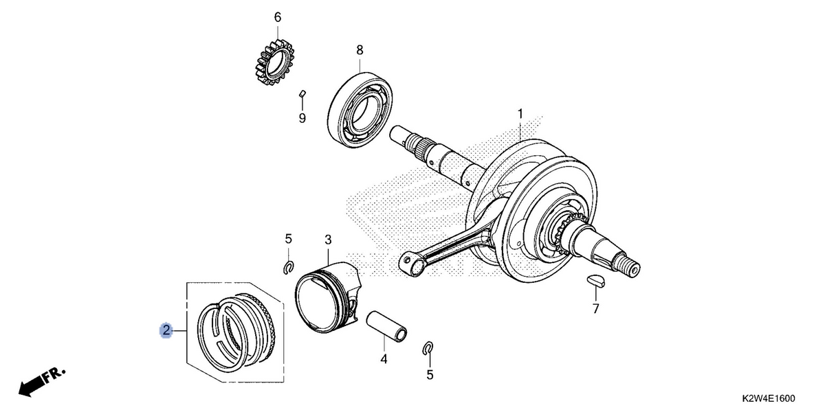 Honda OEM part 13011-K1J-D00