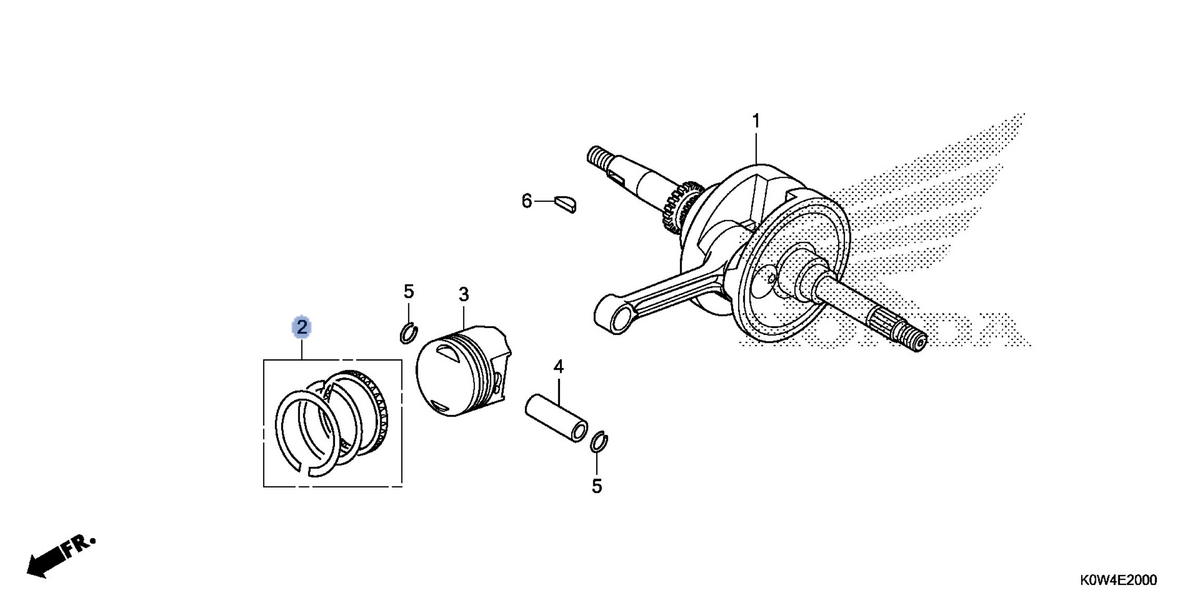 Honda OEM part 13011-K59-A70