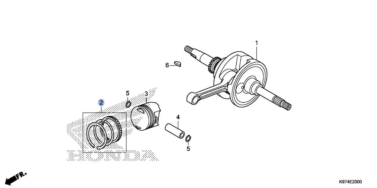 Honda OEM part 13011-K97-305