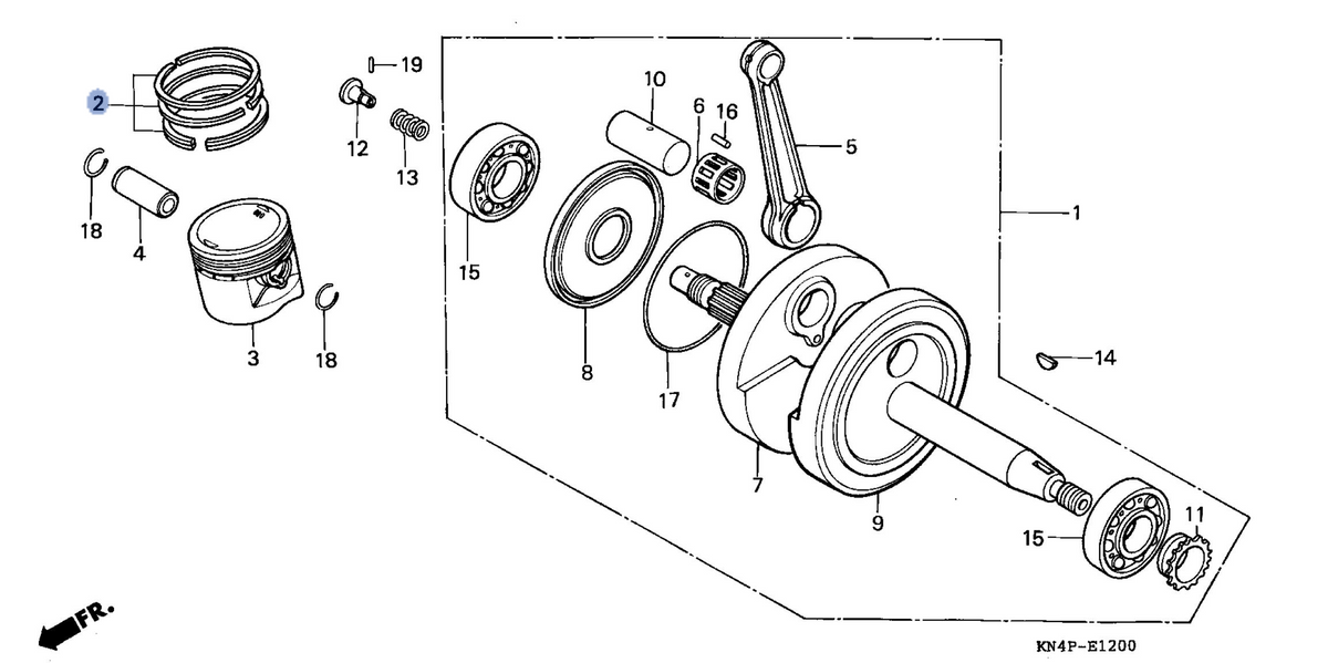 Honda OEM part 13011-KN4-A61