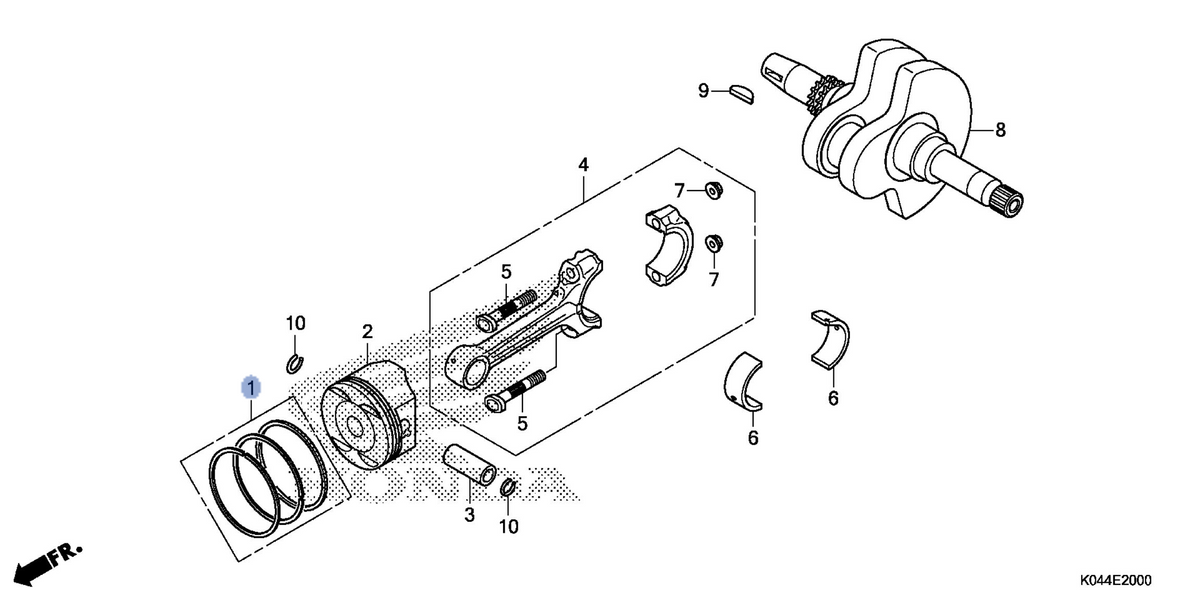Honda OEM part 13011-KTW-900