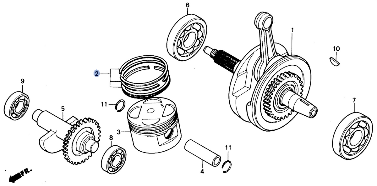 Honda OEM part 13011-KV6-305