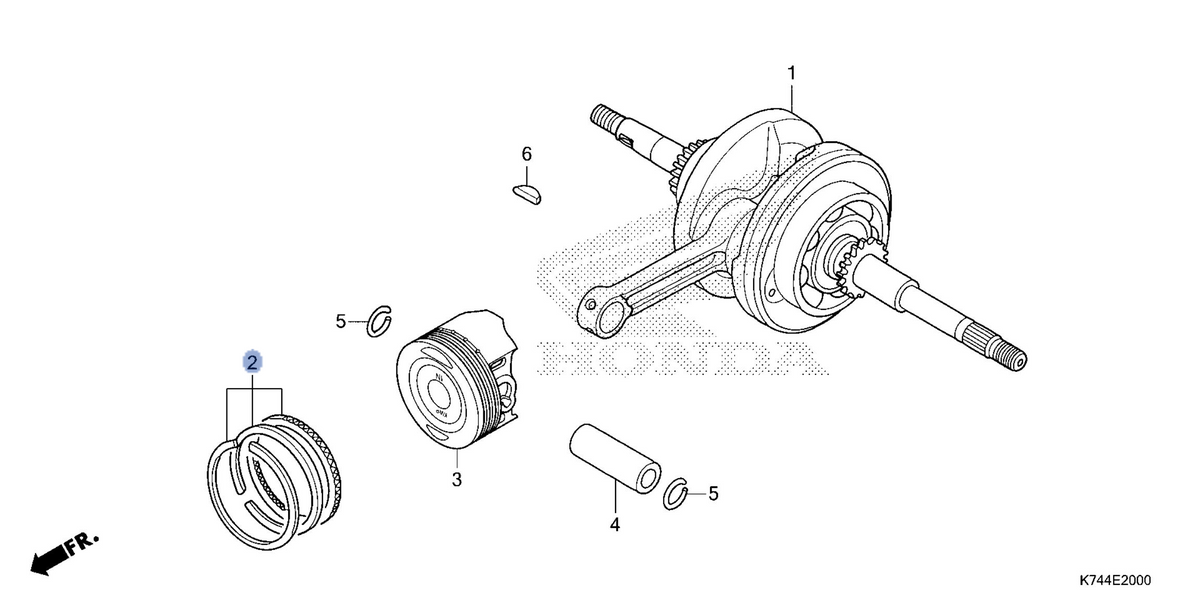 Honda OEM part 13011-KWP-D00