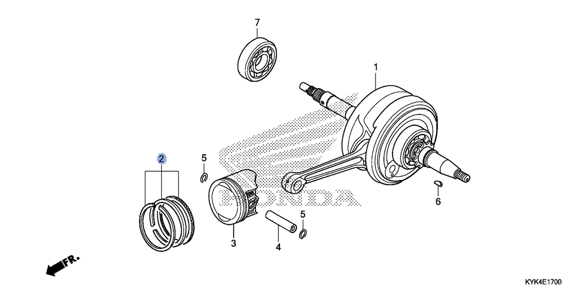 Honda OEM part 13011-KWW-740