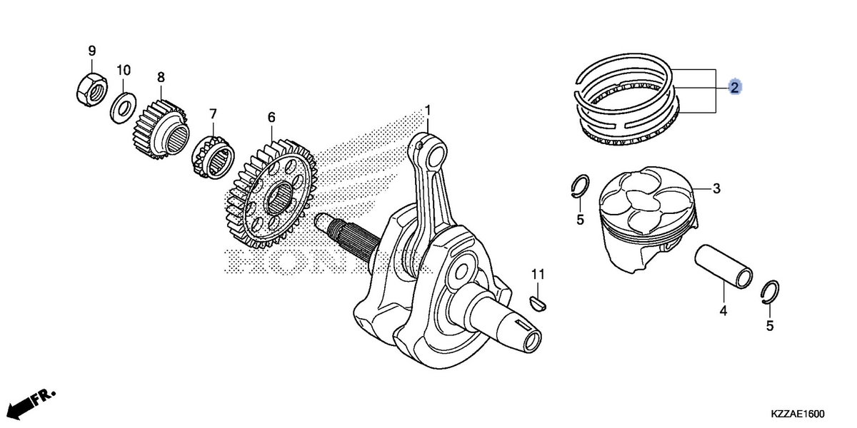 Honda OEM part 13011-KZZ-D20