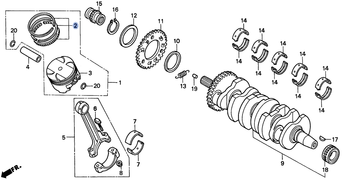 Honda OEM part 13011-MAS-315