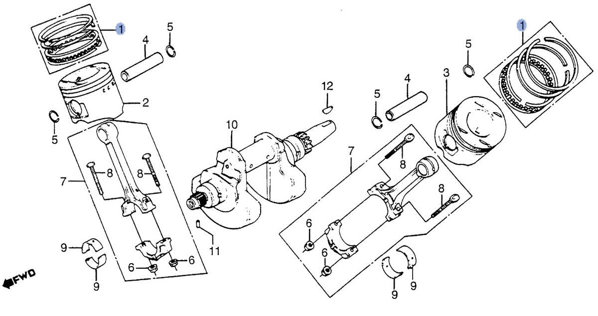 Honda OEM part 13011-MC7-004