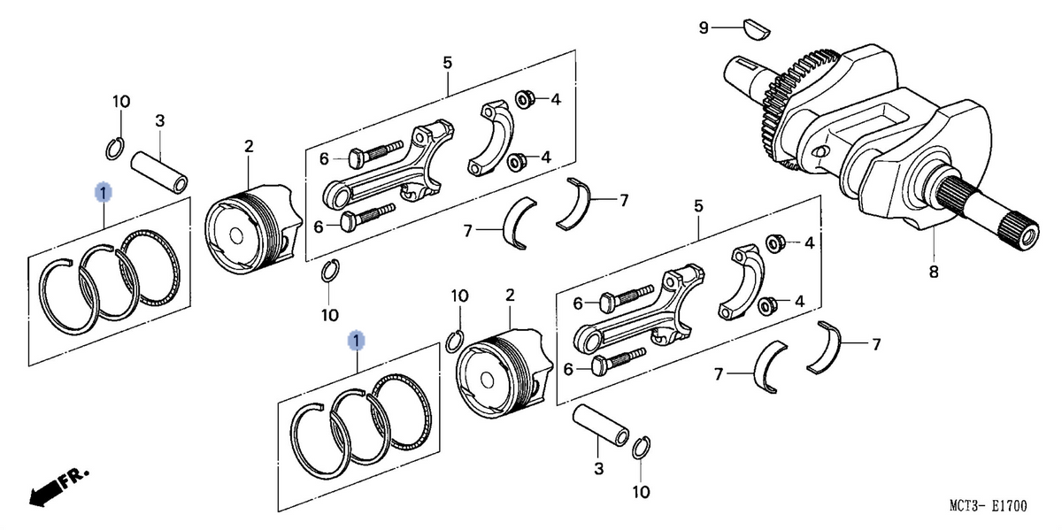 Honda OEM part 13011-MCT-305