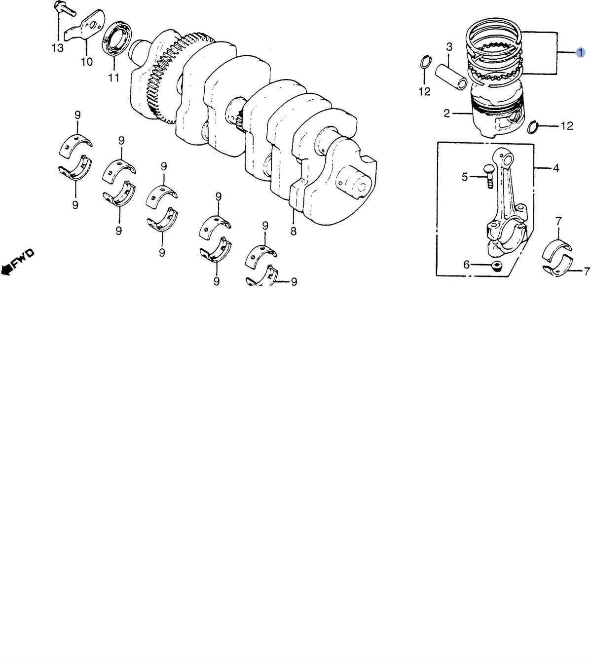 Honda OEM part 13011-ME5-004