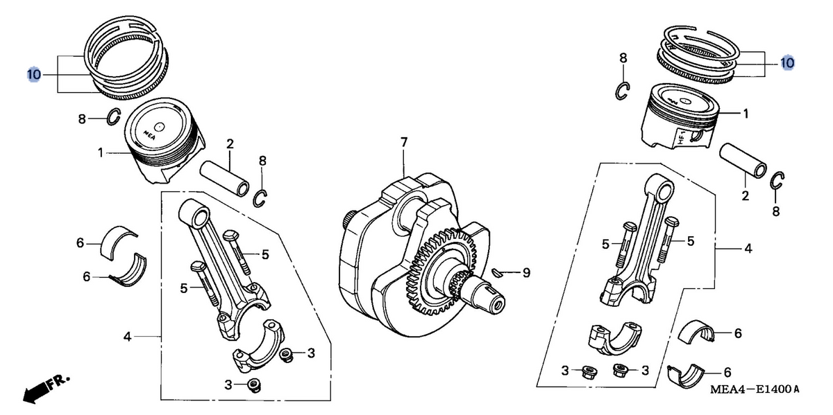 Honda OEM part 13011-MEA-670