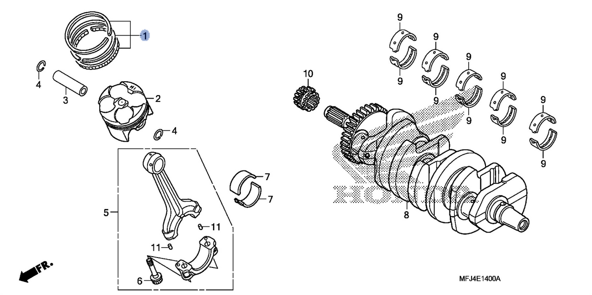 Honda OEM part 13011-MFJ-D00