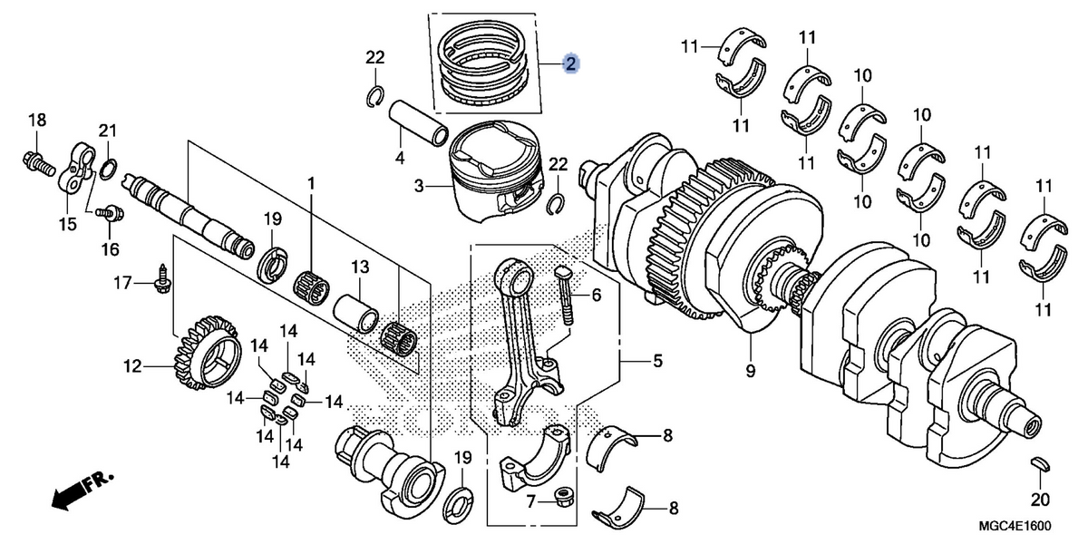 Honda OEM part 13011-MGC-000
