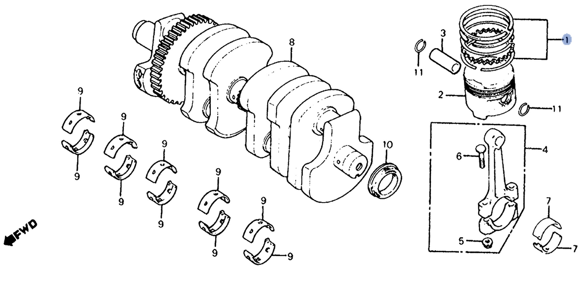 Honda OEM part 13011-MJ1-771
