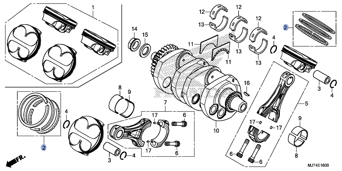 Honda OEM part 13011-MJT-E00