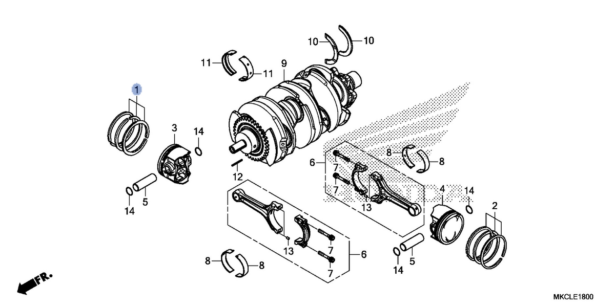 Honda OEM part 13011-MKC-A00