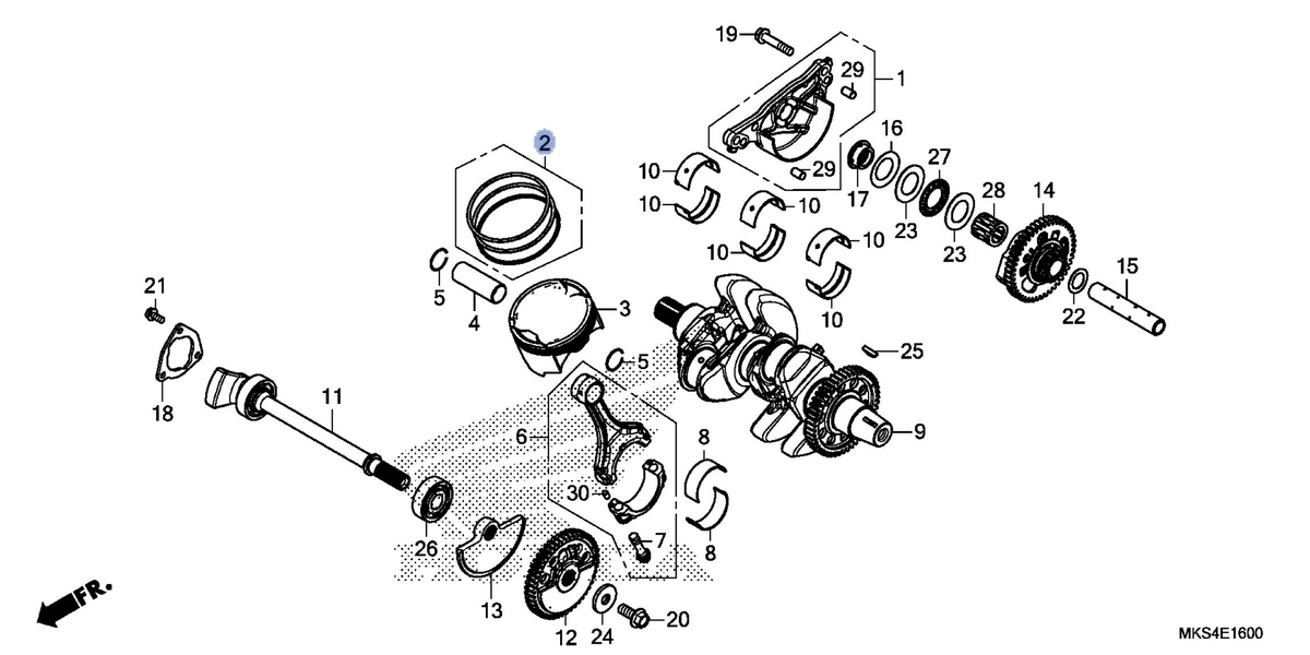 Honda OEM part 13011-MKS-E00