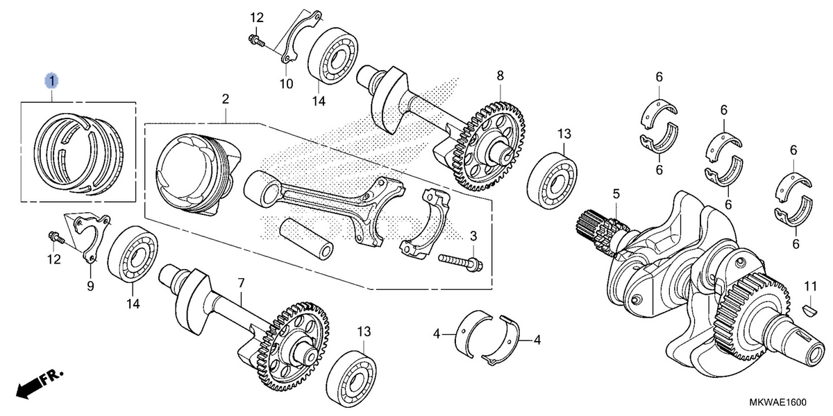 Honda OEM part 13011-MKT-D00