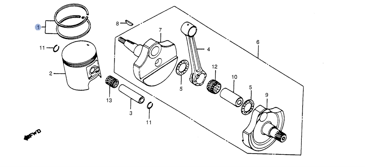 Honda OEM part 13011-ML3-305
