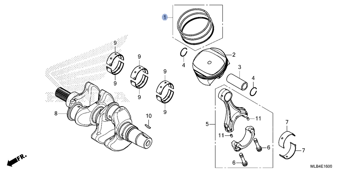 Honda OEM part 13011-MLB-D00