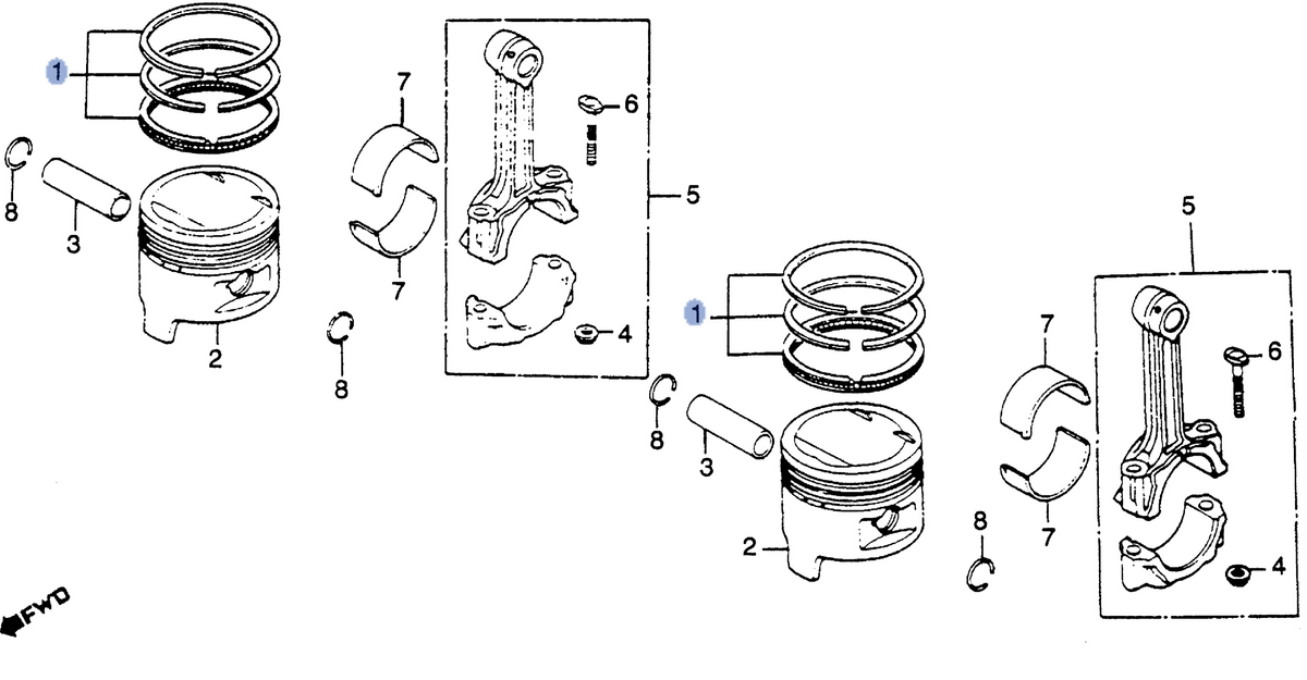 Honda OEM part 13011-MR4-901