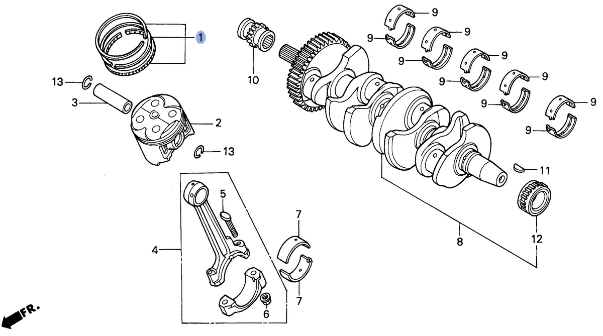Honda OEM part 13011-MV9-305