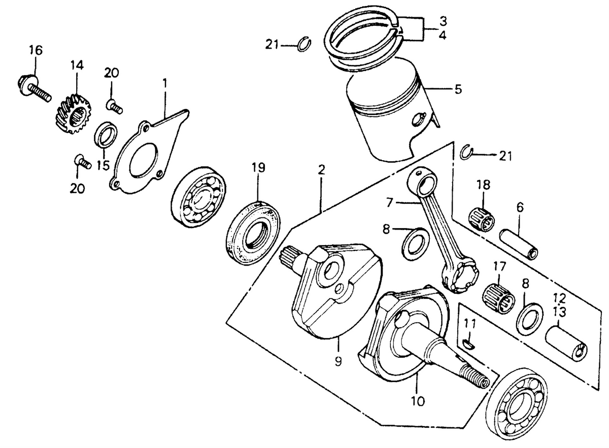 Honda OEM part 13012-373-003