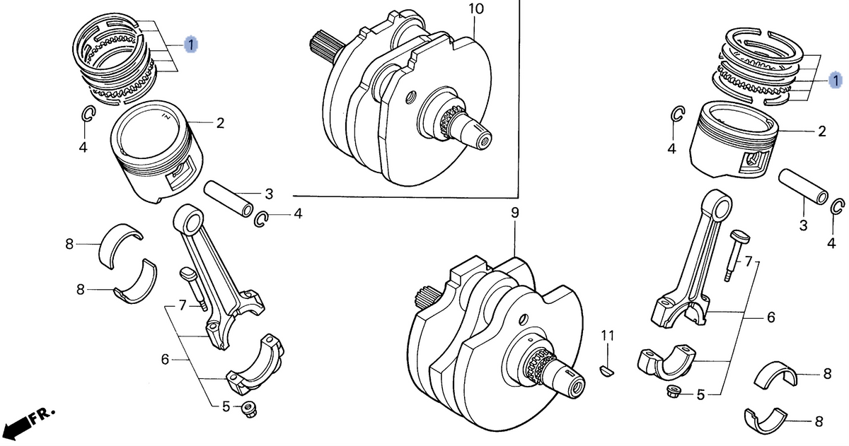 Honda OEM part 13012-MG8-315