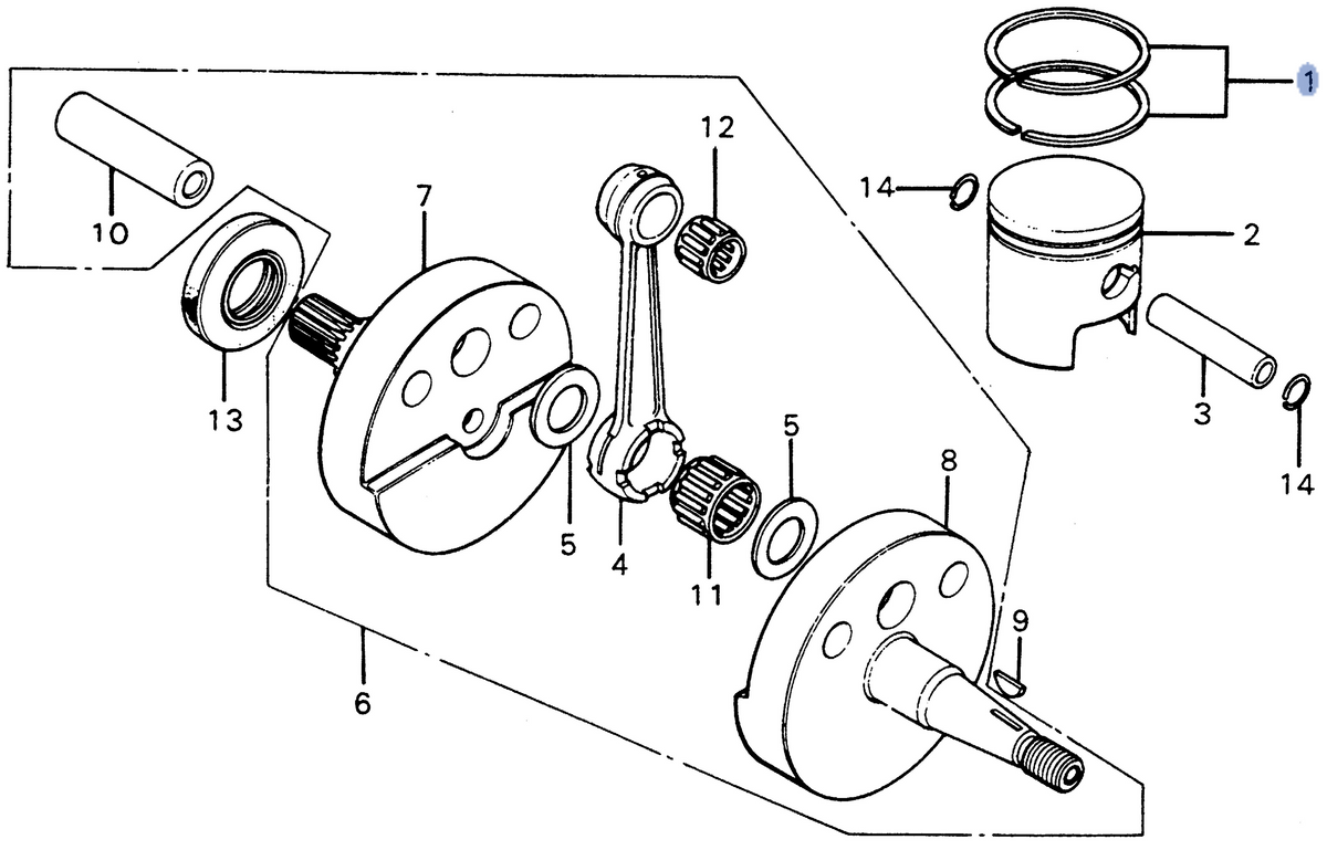 Honda OEM part 13013-361-004