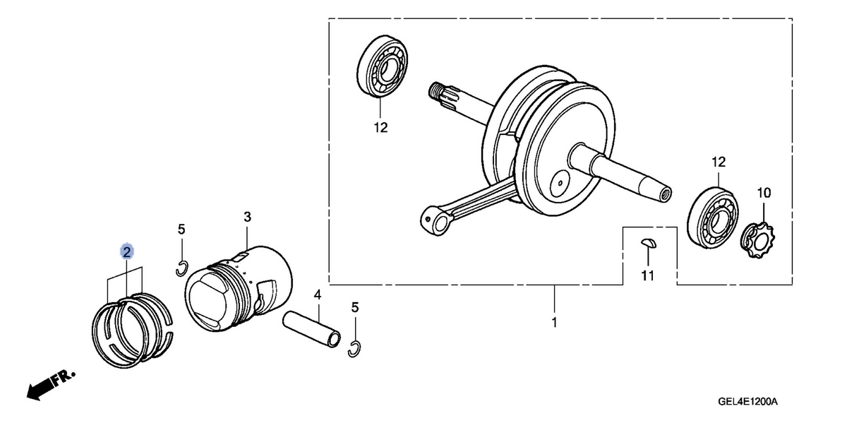 Honda OEM part 13013-GEL-702