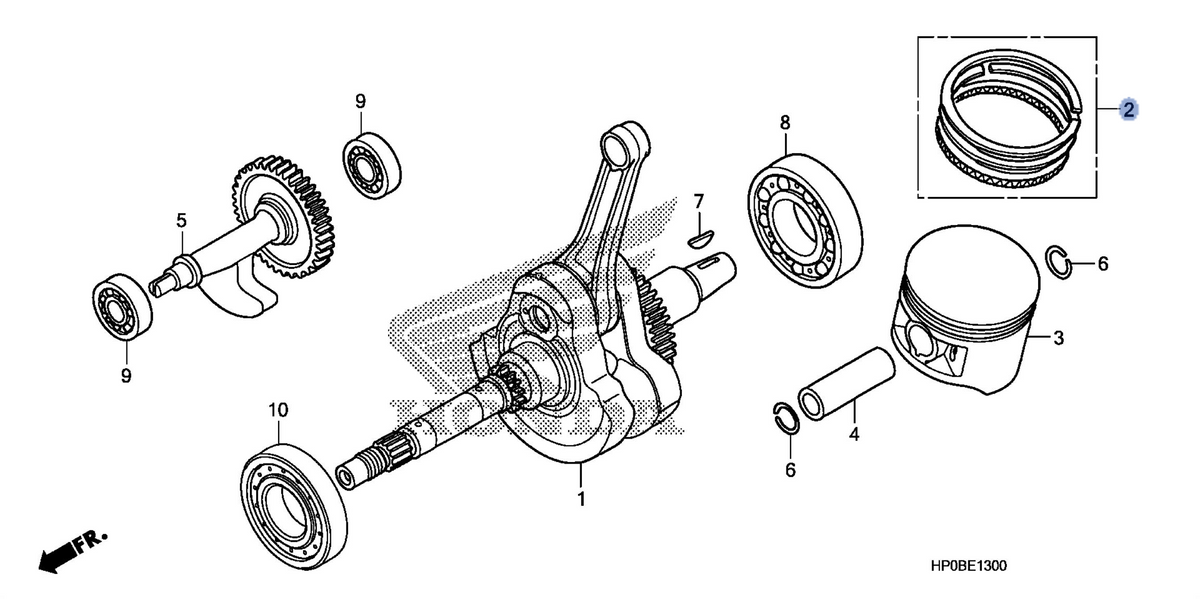 Honda OEM part 13013-HP0-A01