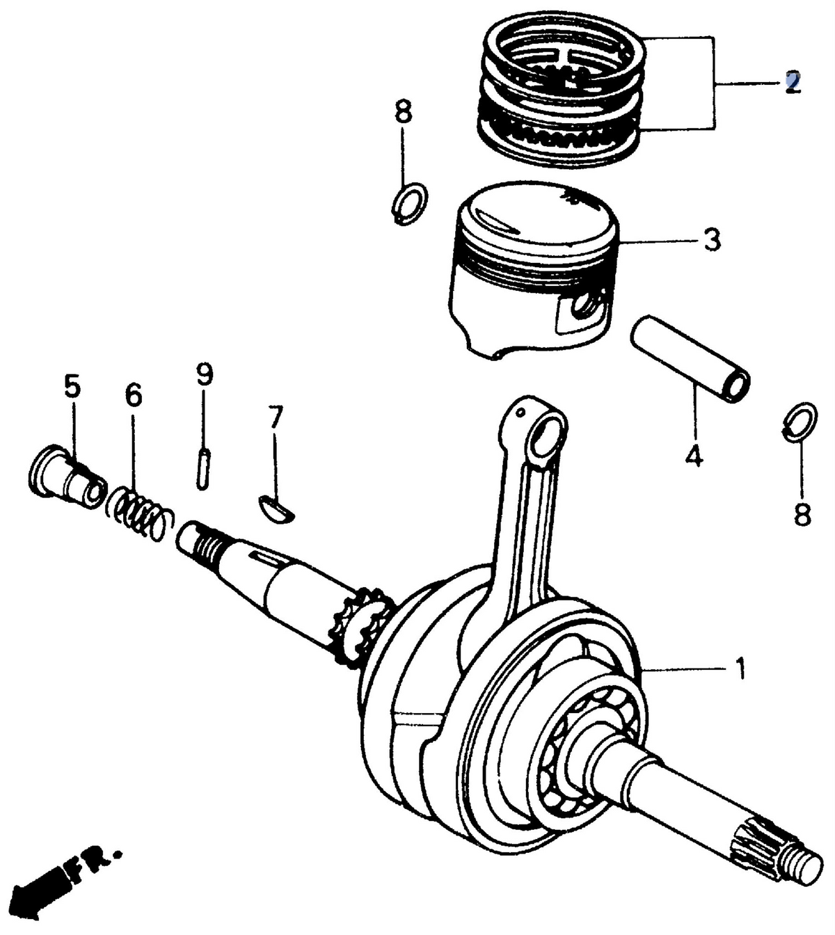 Honda OEM part 13013-KN7-671
