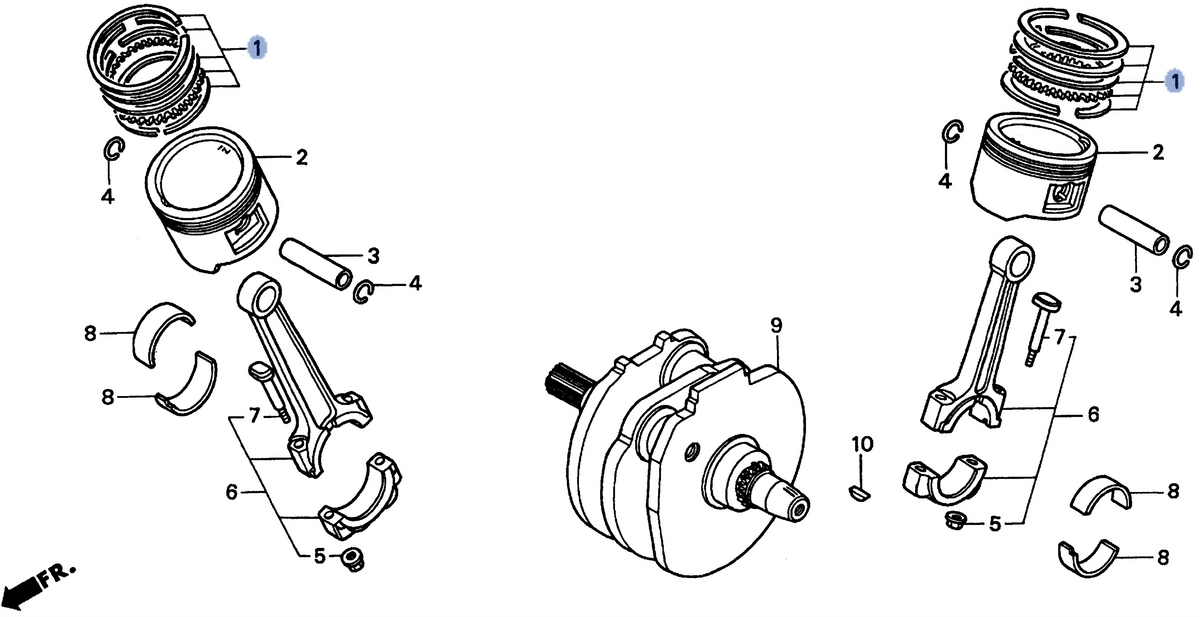 Honda OEM part 13013-MG8-315
