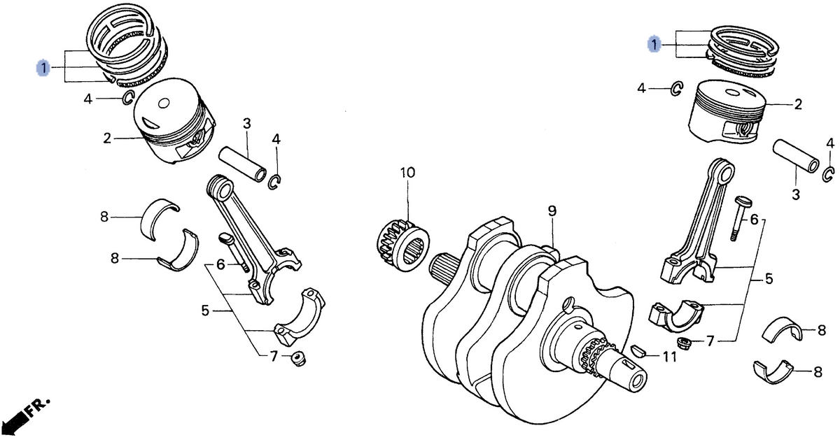 Honda OEM part 13013-MS6-305