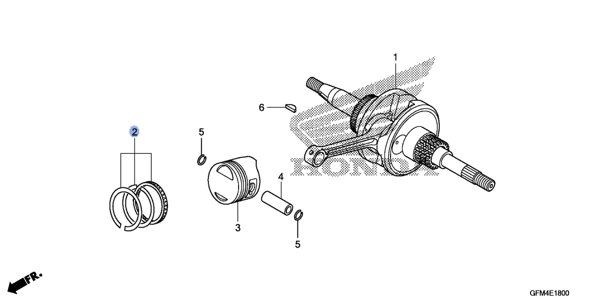 Honda OEM part 13014-GCC-B50