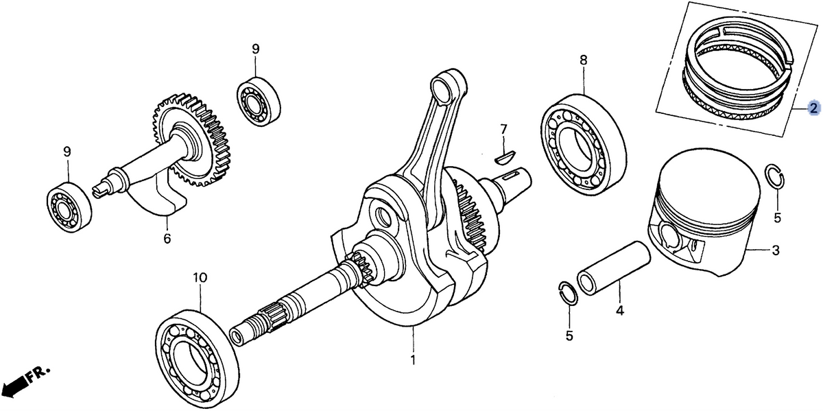 Honda OEM part 13014-HN0-A02
