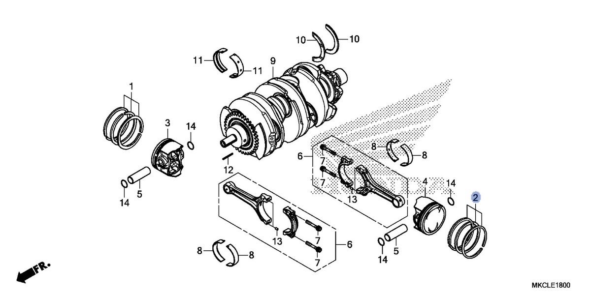 Honda OEM part 13016-MKC-A00