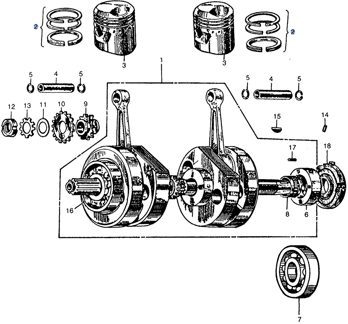 Honda OEM part 13020-275-000