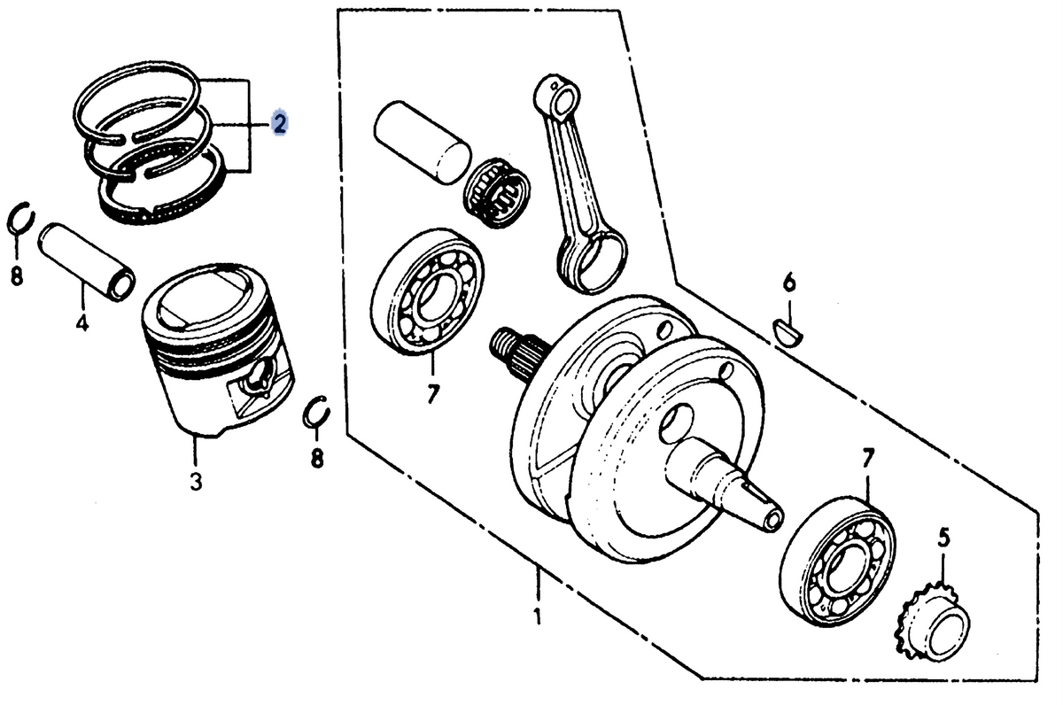 Honda OEM part 13021-365-004