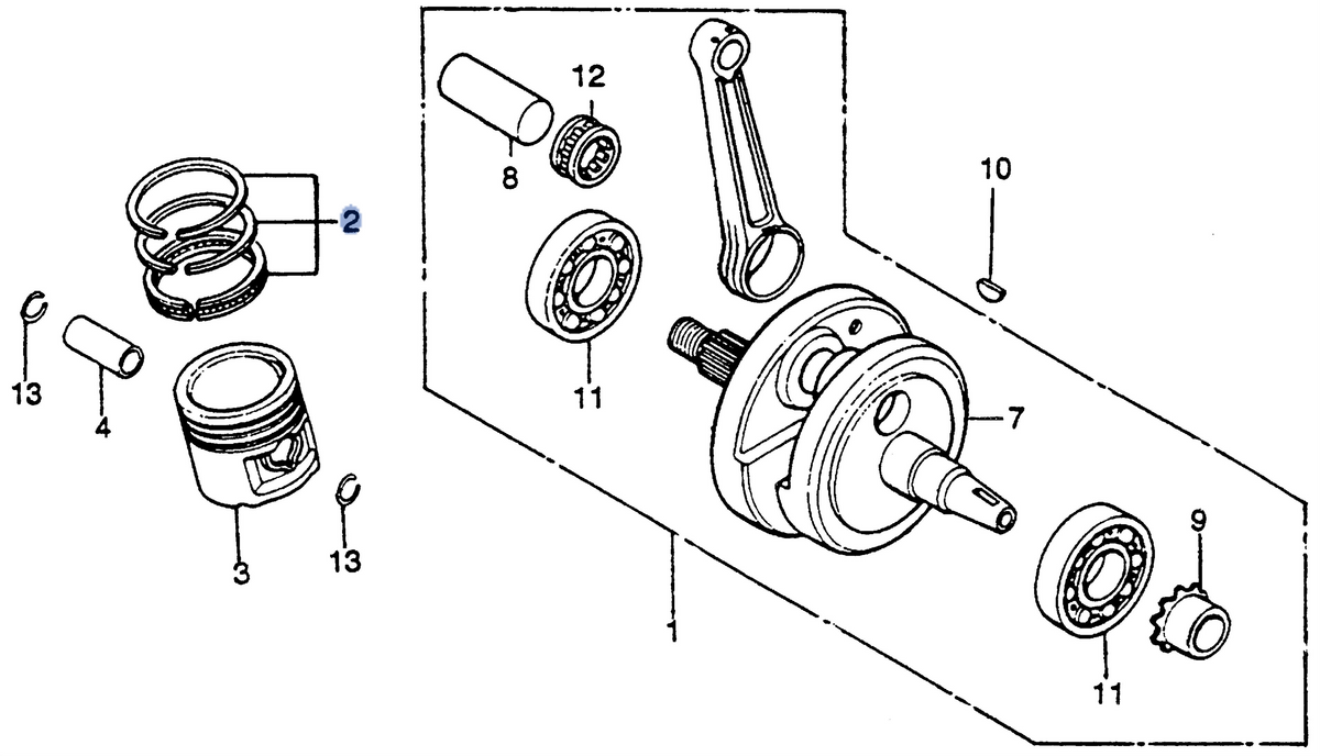 Honda OEM part 13021-383-000