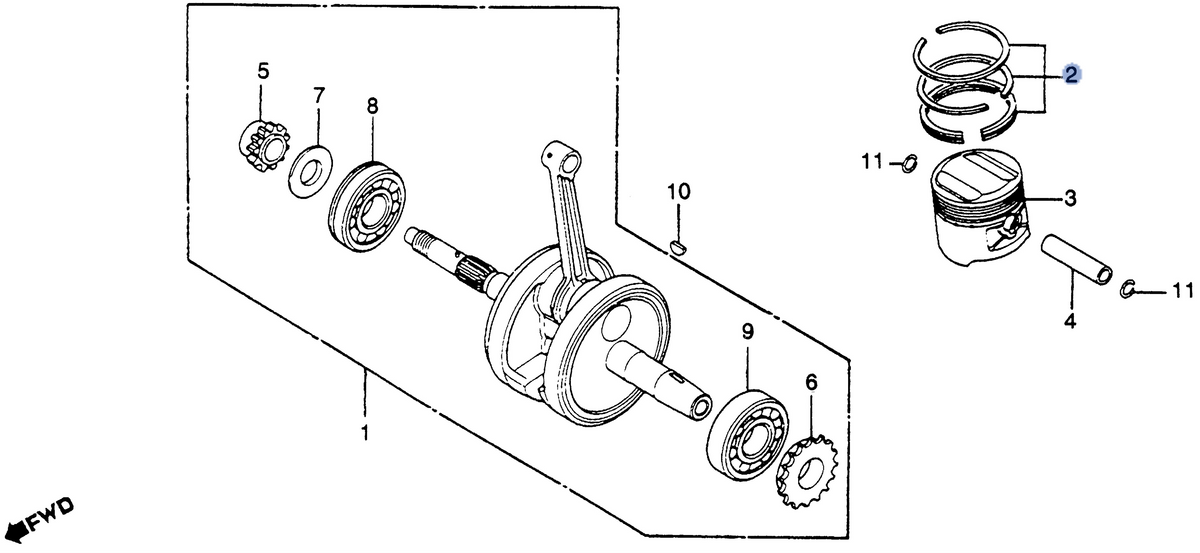 Honda OEM part 13021-471-003