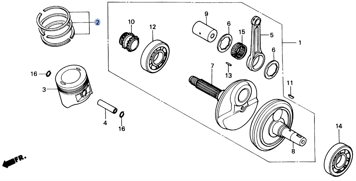 Honda OEM part 13021-HB3-305