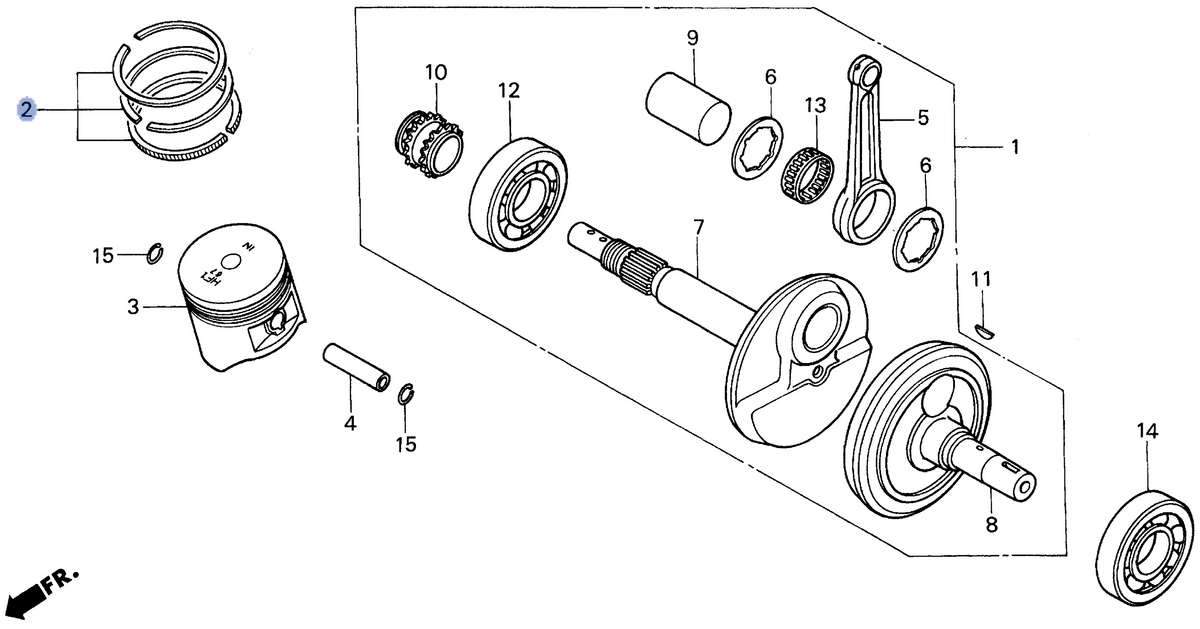 Honda OEM part 13021-HF1-670