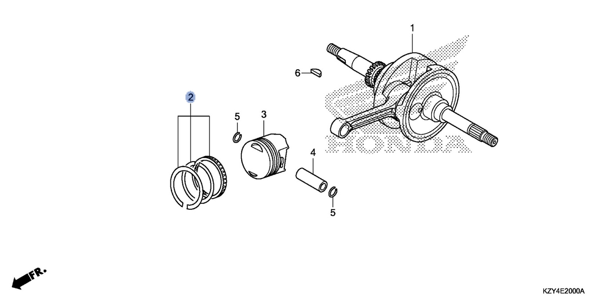 Honda OEM part 13021-KZY-700