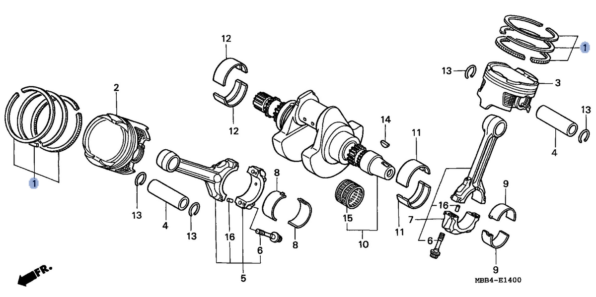 Honda OEM part 13021-MBB-315