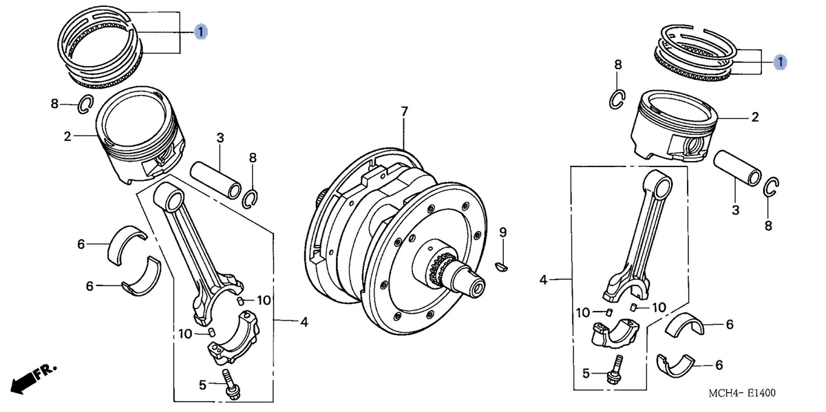 Honda OEM part 13021-MCH-305