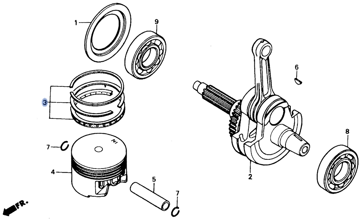 Honda OEM part 13021-MN1-305